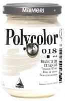 Краска акриловая "Polycolor" MAIMERI №018 (белила титановые), 140 мл